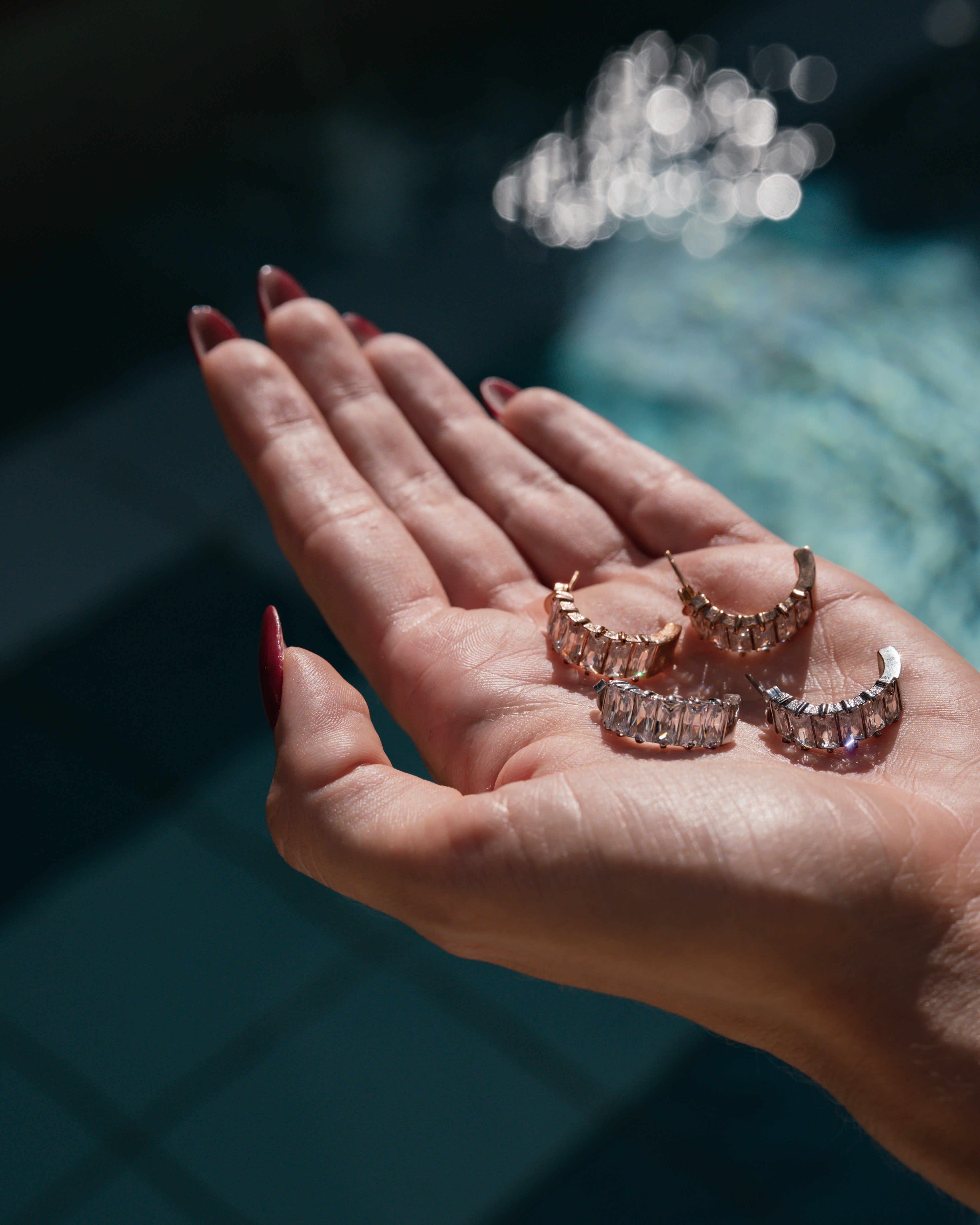 Chunky Sparkle Hoops