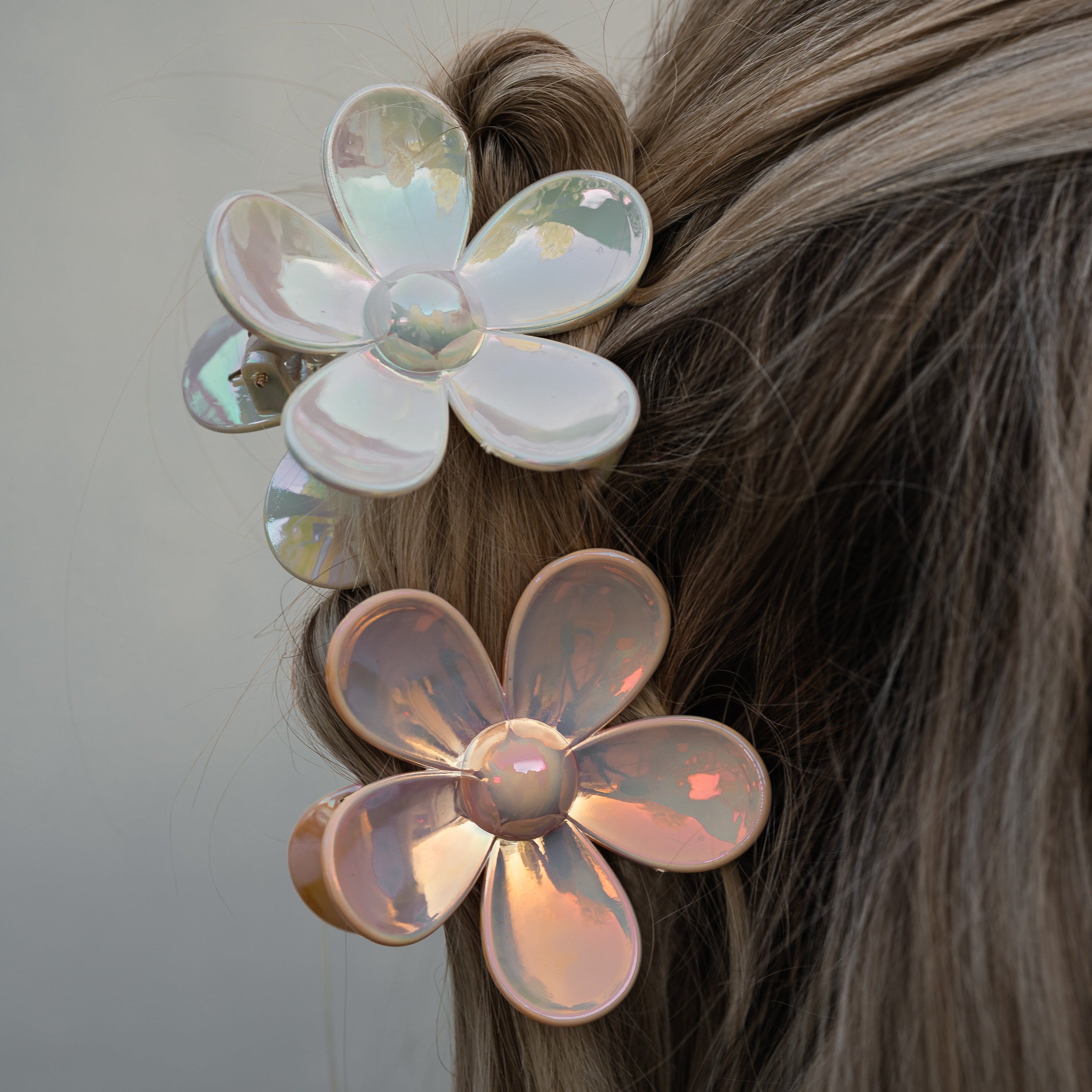 Shiny Flower Haarklammer Set