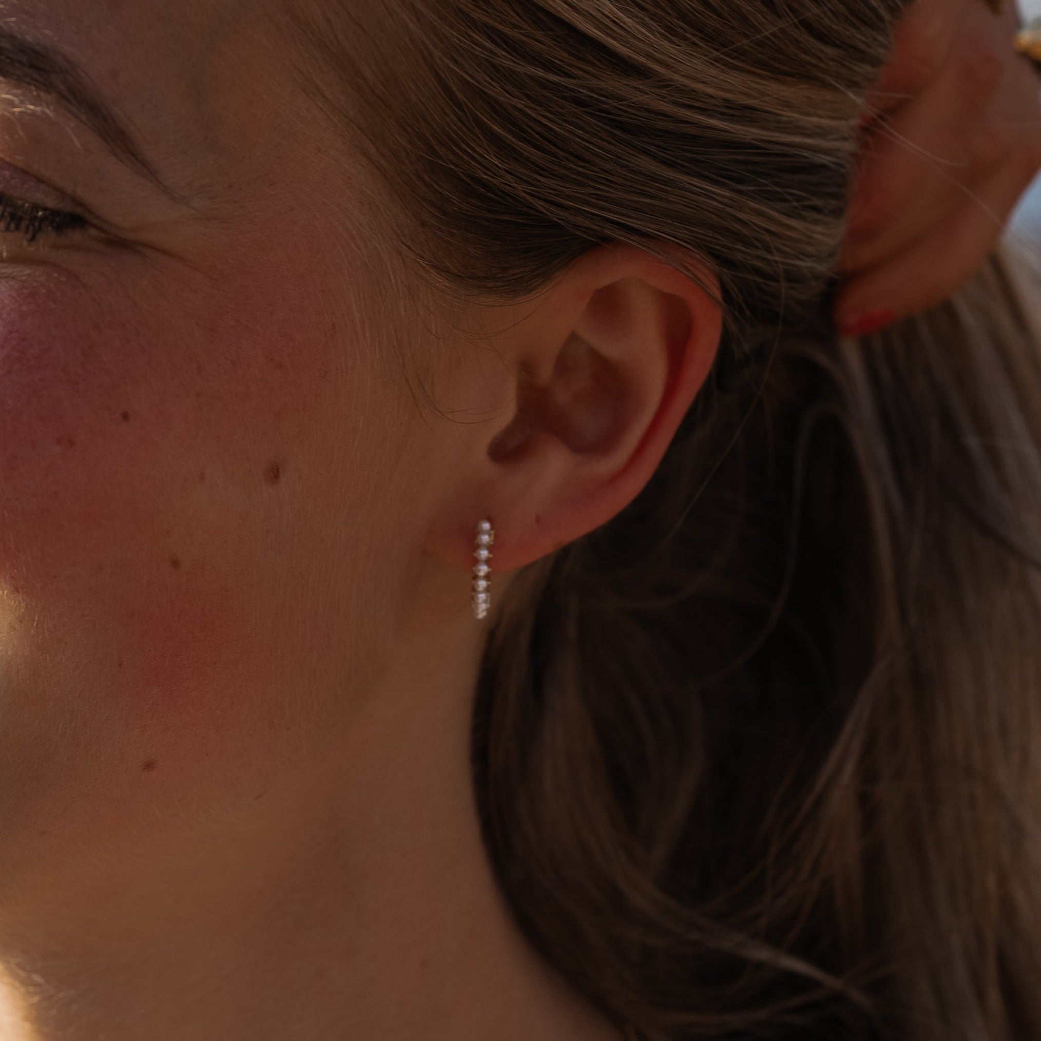 Everyday Pearl Hoops