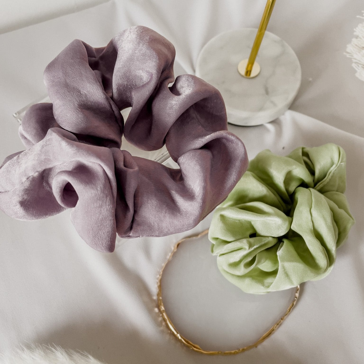 Scrunchie 2er Set Pastell
